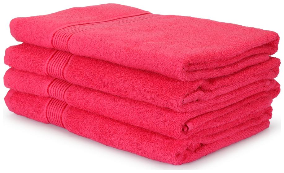 

BIANCA 380 GSM GSM Cotton Bath Towel ( 4 Pieces Pink )