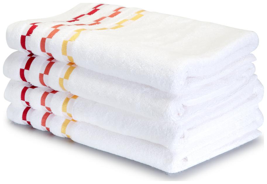 

BIANCA 450 GSM GSM Cotton Bath towel ( 4 pieces White )