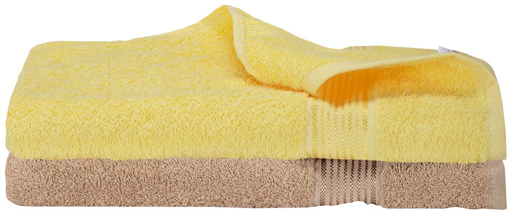 

BIANCA 380 GSM GSM Cotton Bath Towel ( 2 Pieces Yellow Beige )