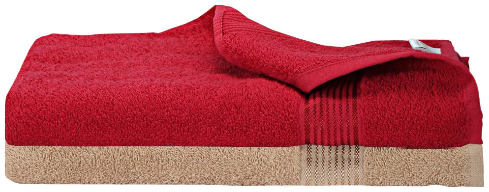 

BIANCA 380 GSM GSM Cotton Bath Towel ( 2 Pieces Red Beige )