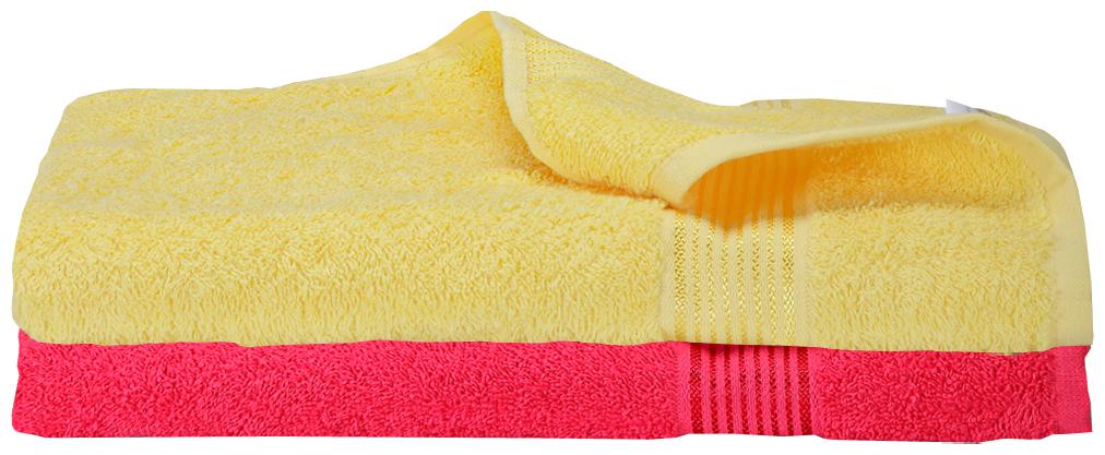 

BIANCA 380 GSM GSM Cotton Bath Towel ( 2 Pieces Yellow Pink )