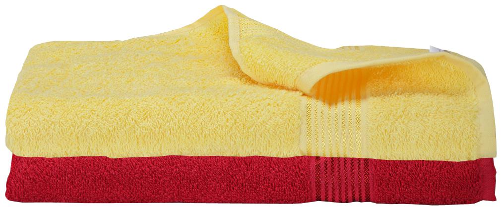 

BIANCA 380 GSM GSM Cotton Bath Towel ( 2 Pieces Yellow Red )