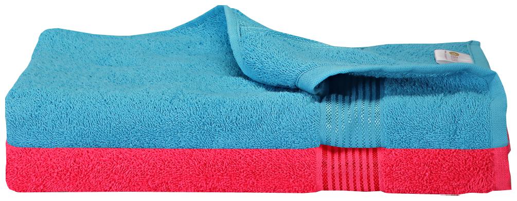 

BIANCA 380 GSM GSM Cotton Bath Towel ( 2 Pieces Turquoise Pink )
