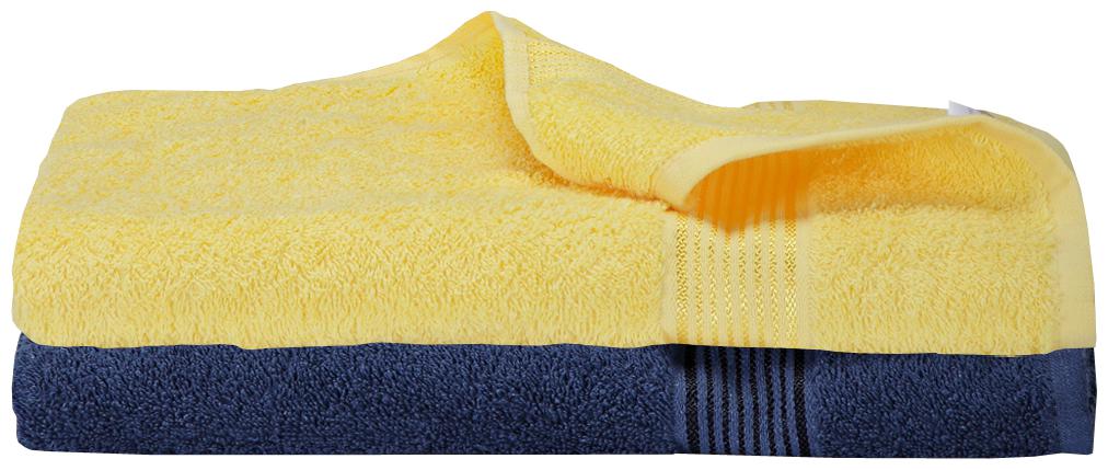 

BIANCA 380 GSM GSM Cotton Bath Towel ( 2 Pieces Yellow Blue )