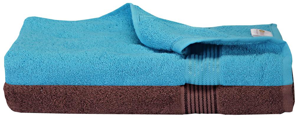 

BIANCA 380 GSM GSM Cotton Bath Towel ( 2 Pieces Turquoise Brown )