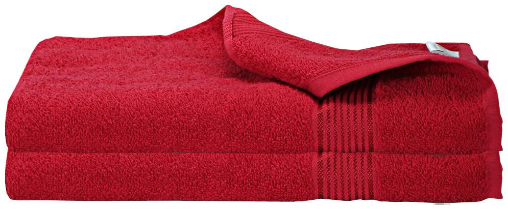 

BIANCA 380 GSM GSM Cotton Bath Towel ( 2 Pieces Red )