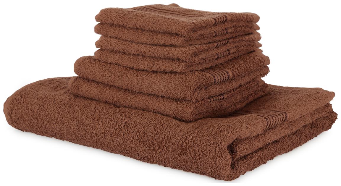 

BIANCA 380 GSM GSM Cotton Bath towel ( 7 pieces Brown )