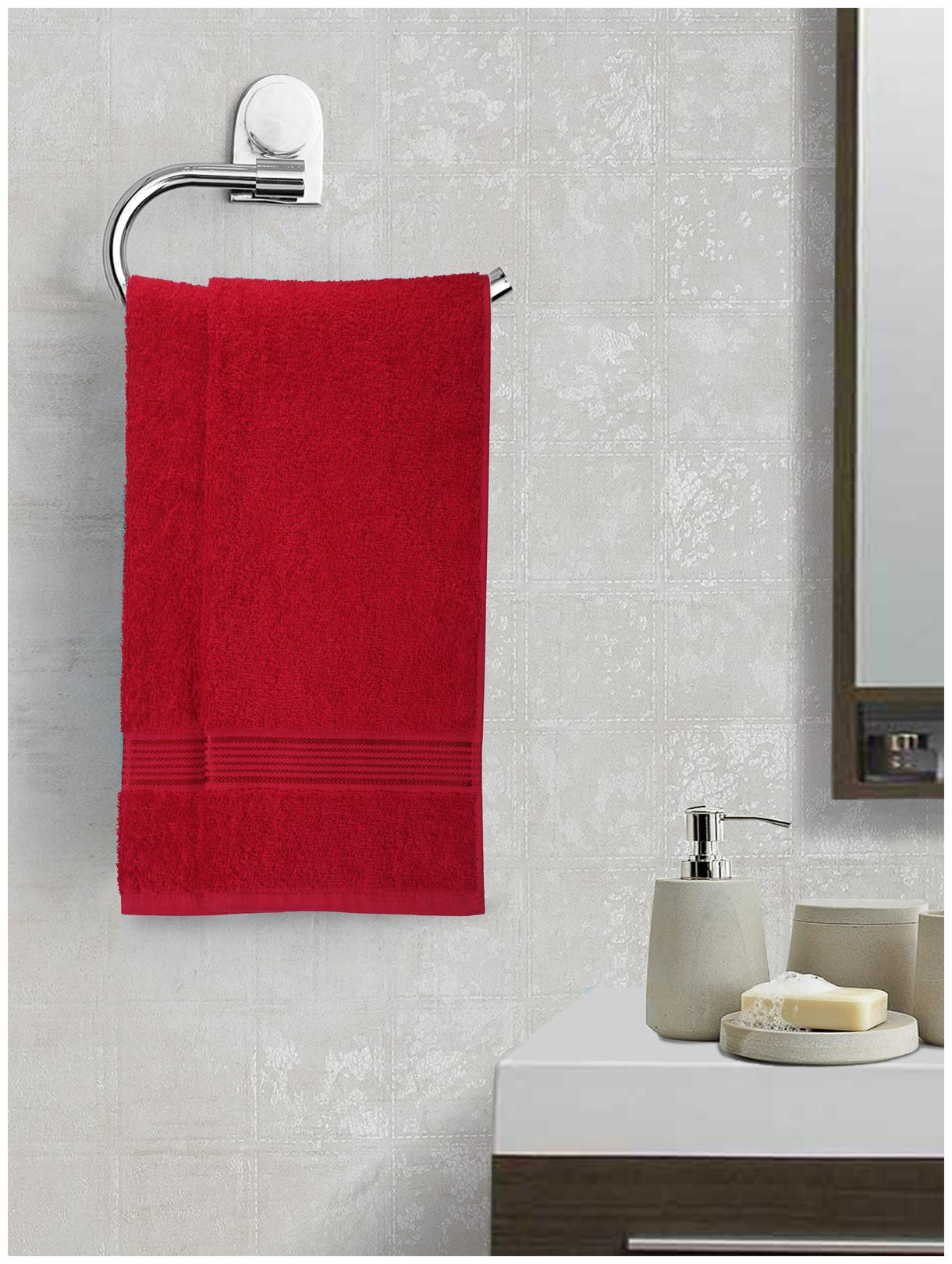 

BIANCA 380 GSM GSM Cotton Hand towel ( 2 pieces Red )