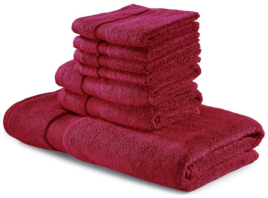 

BIANCA 500 GSM GSM Cotton Bath towel ( 7 pieces Maroon )