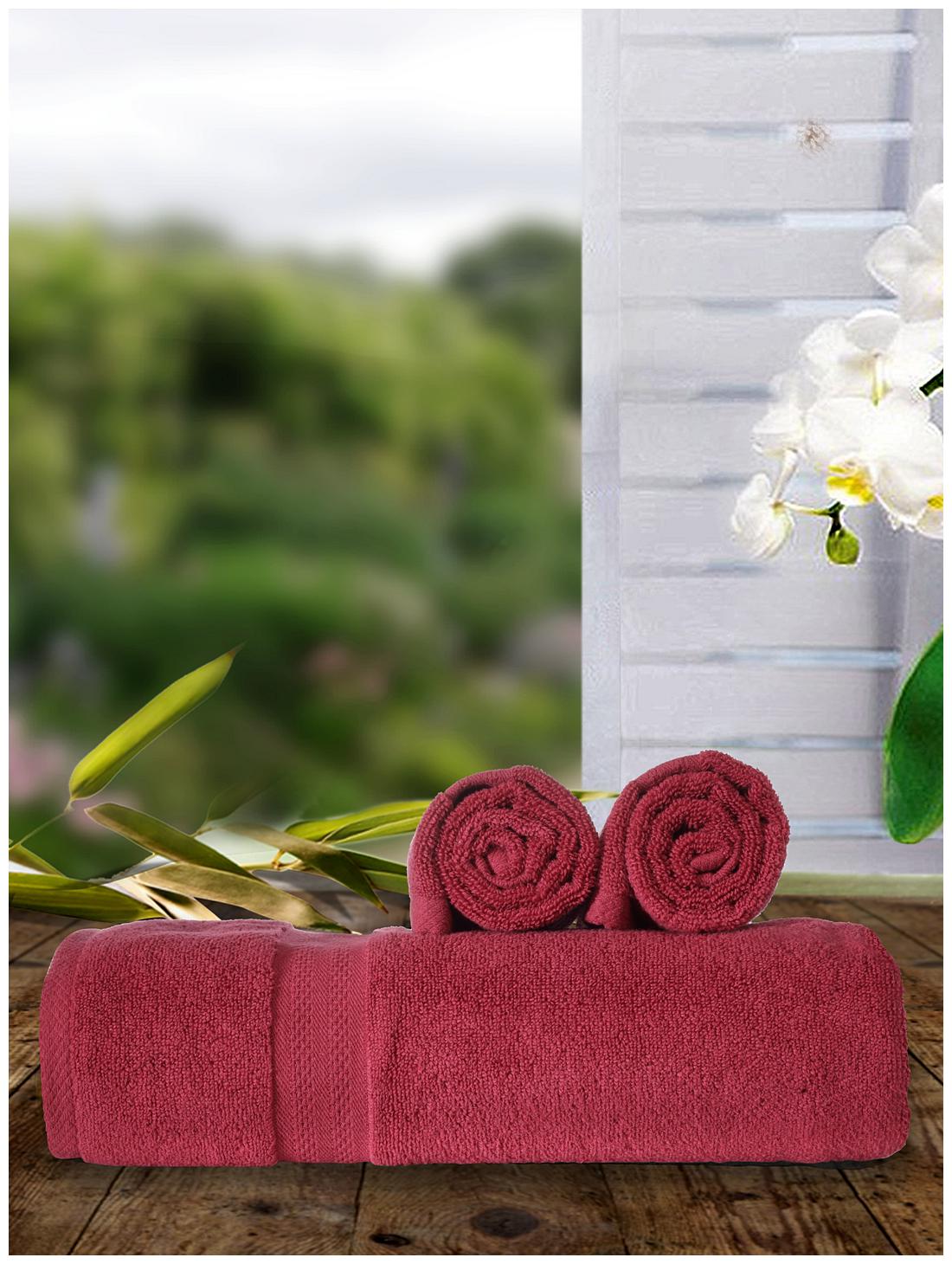 

BIANCA 500 GSM GSM Cotton Hand towel ( 3 pieces Maroon )