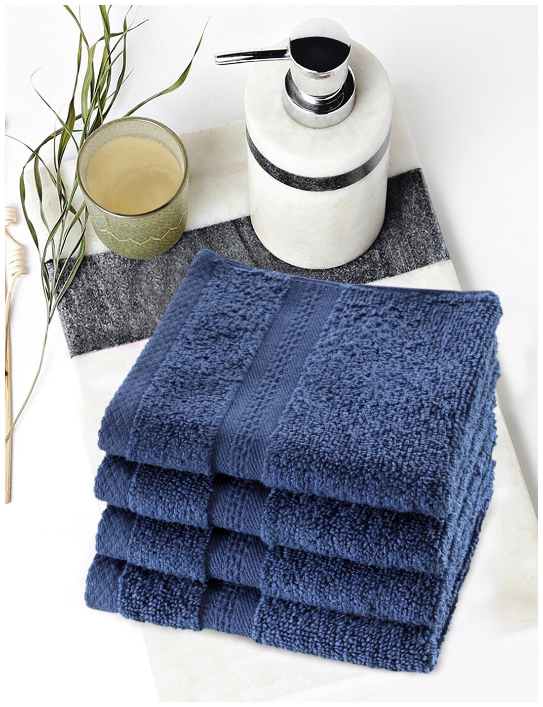 

BIANCA 500 GSM GSM Cotton Face towel ( 4 pieces Blue )