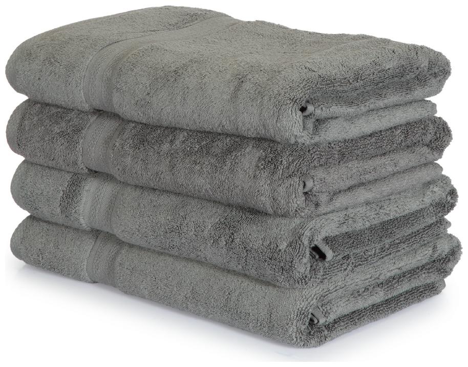 

BIANCA 500 GSM GSM Cotton Bath towel ( 4 pieces Grey )