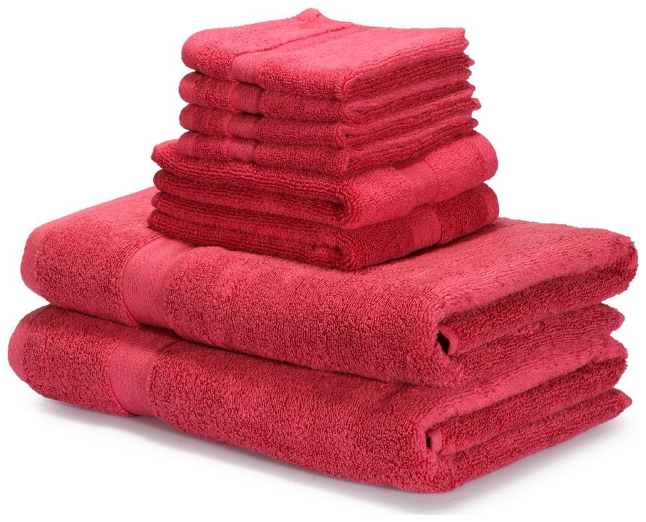 

BIANCA 500 GSM GSM Cotton Bath towel ( 8 pieces Maroon )