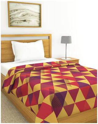 Bianca Victoria Printed Cotton Single Comforter (Super Silken Filling - 100% Cotton Fabric)