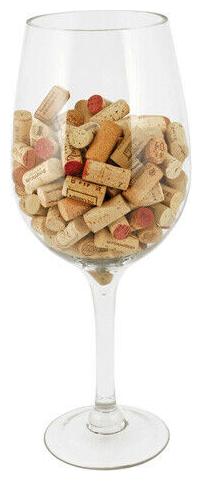 

Big Bordeaux Glass Cork Holder