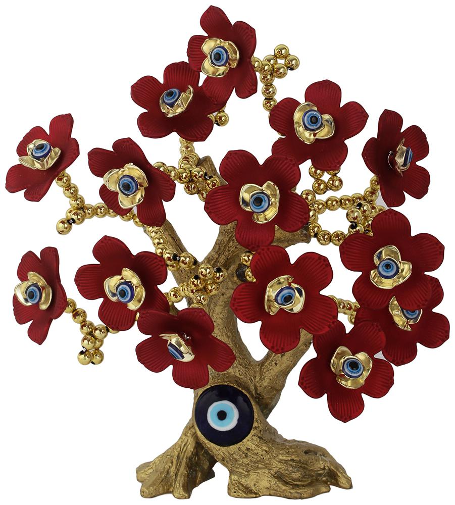 

BKB Aesthetic Home Solutions Tree Of Life Evil Eye Showpiece