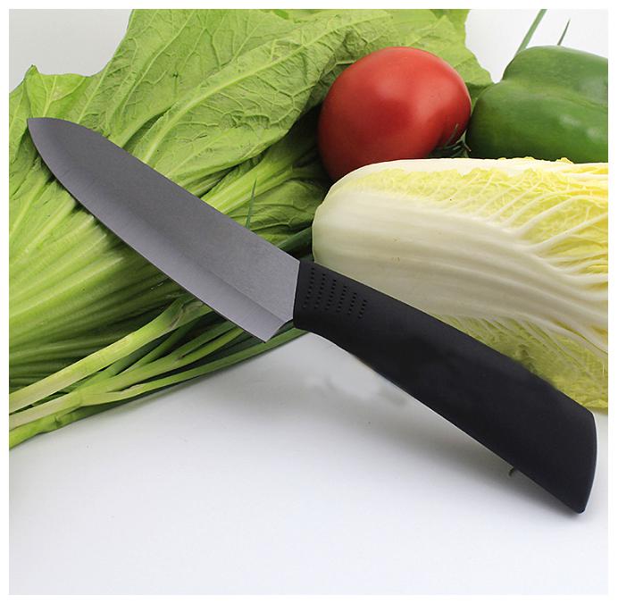 

Black Blade Ceramic Knife Vegetable and Fruit Knife Kitchen Knife 6 with cover
