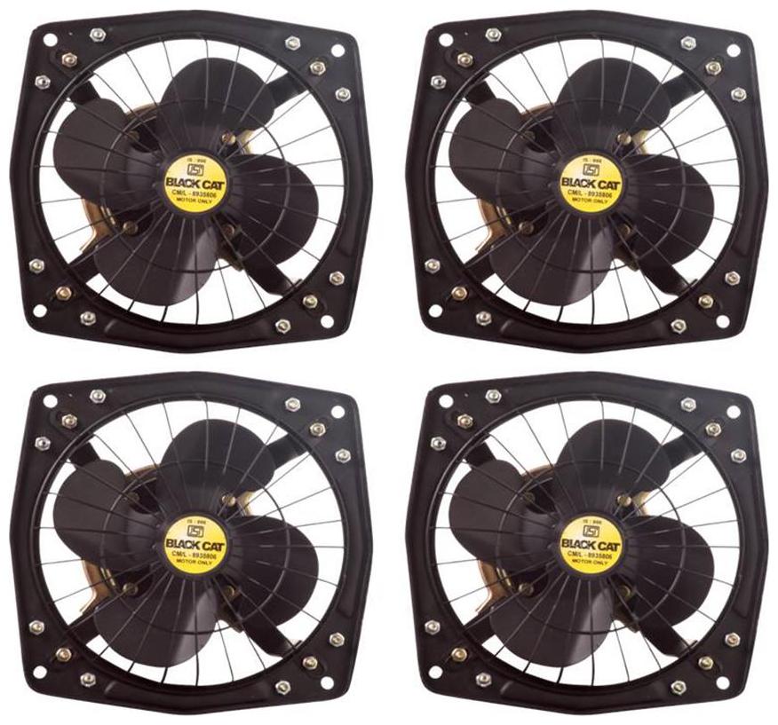 

Black Cat FH-006 set of 4 150 mm Economy Exhaust Fan ( Black Pack of 1 )