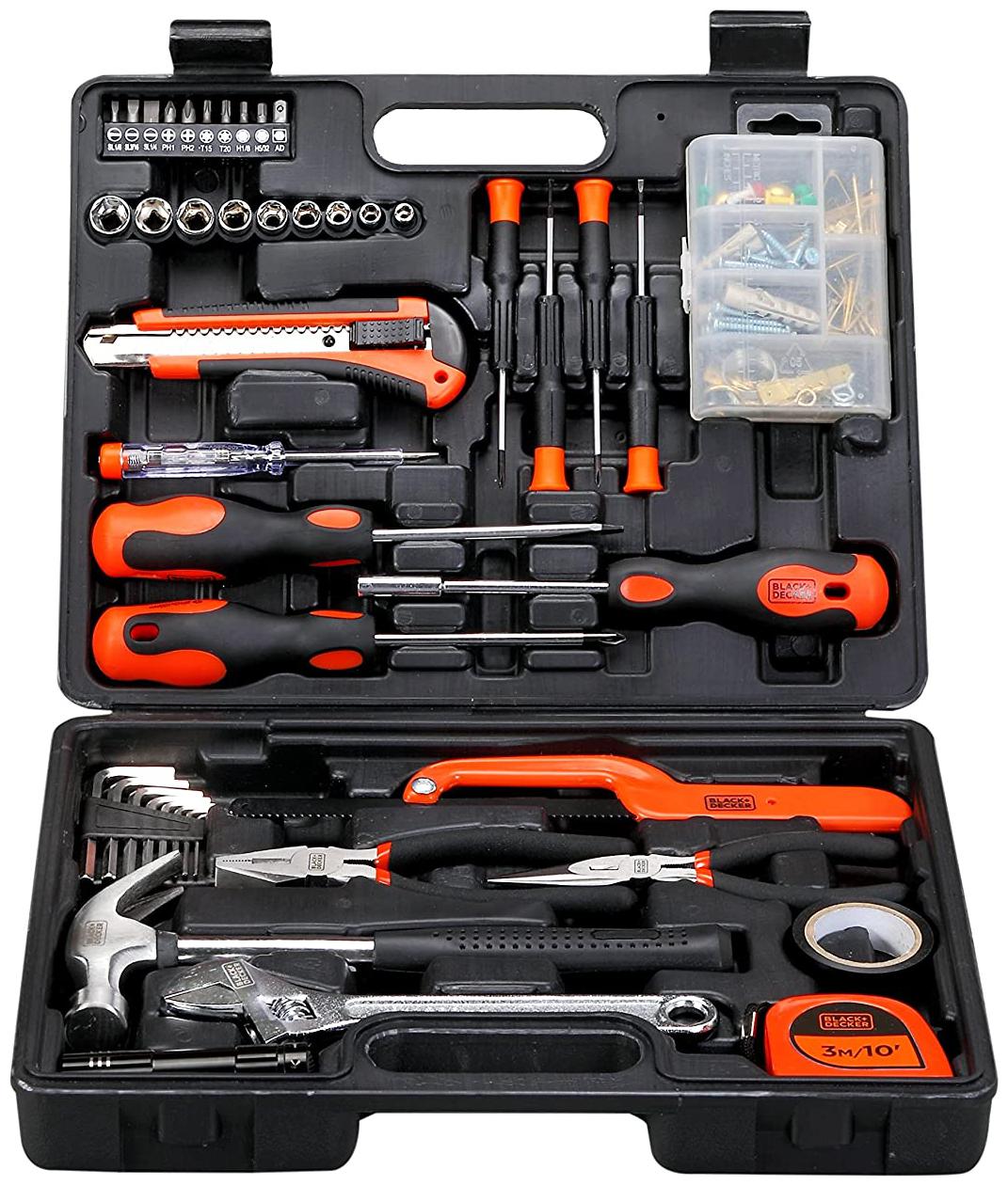 

BLACK DECKER BMT126C Hand Tool Kit (126-Pieces) Orange and Black
