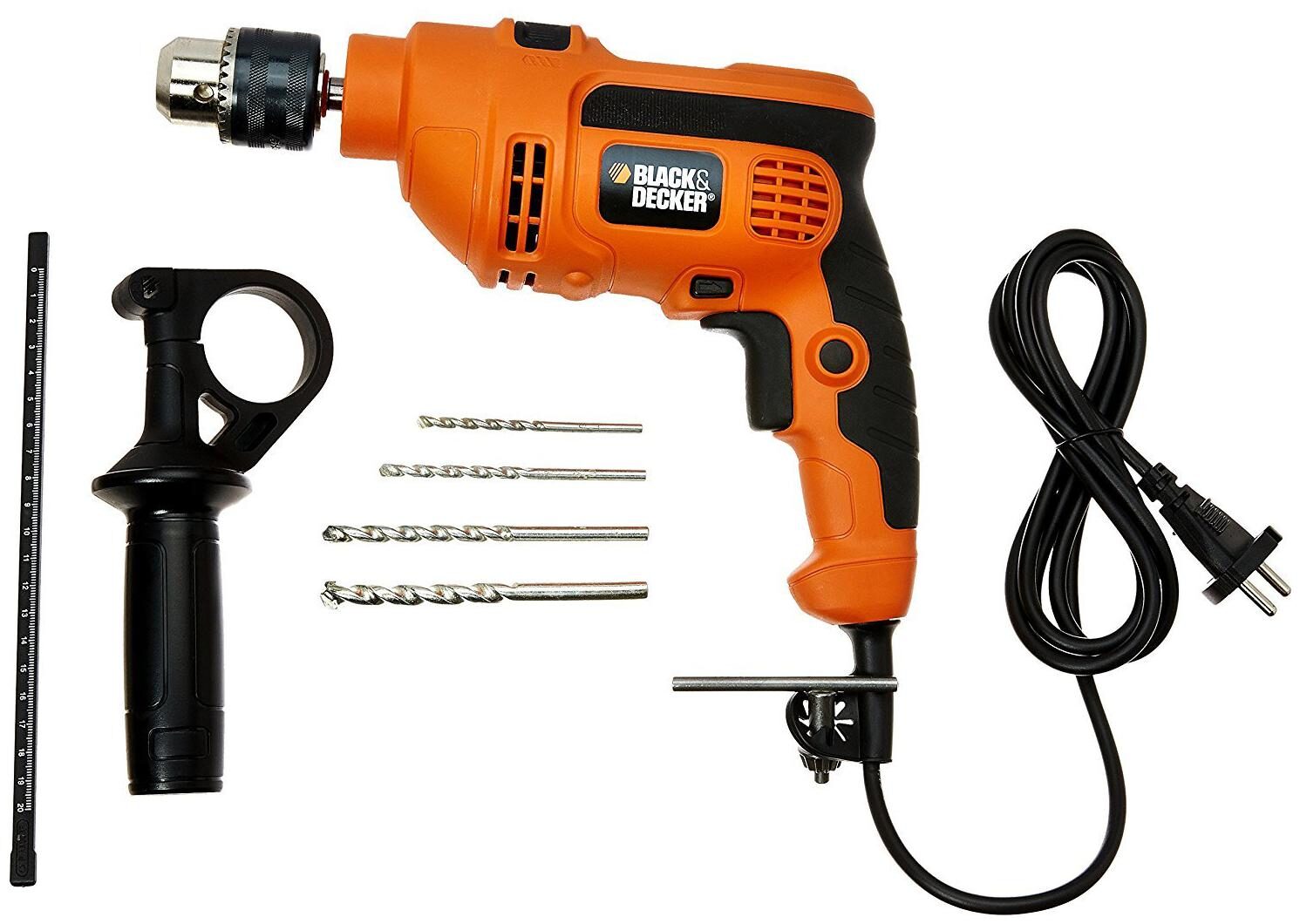 

Black Decker KR554RE 550-Watt 13mm Variable Speed Reversible Hammer Drill Machine