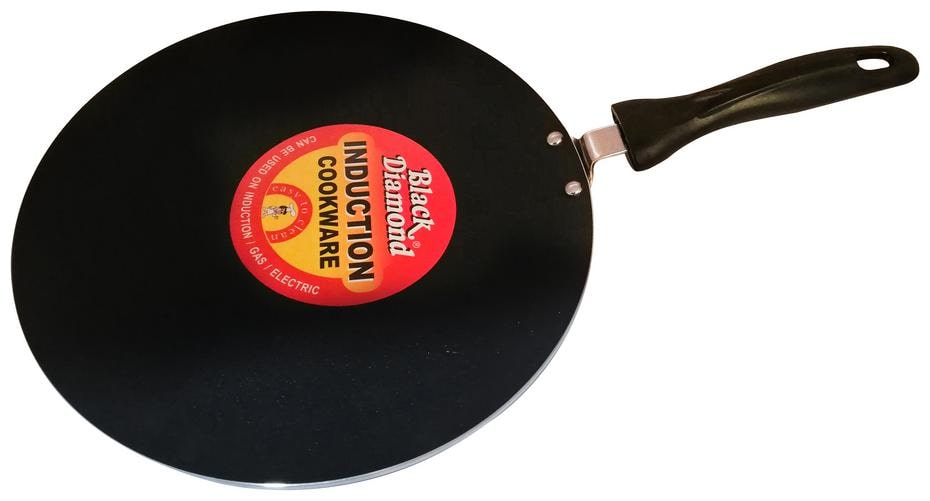 

Black Diamond 4 mm Non Stick Curved Tava with Induction Bottom
