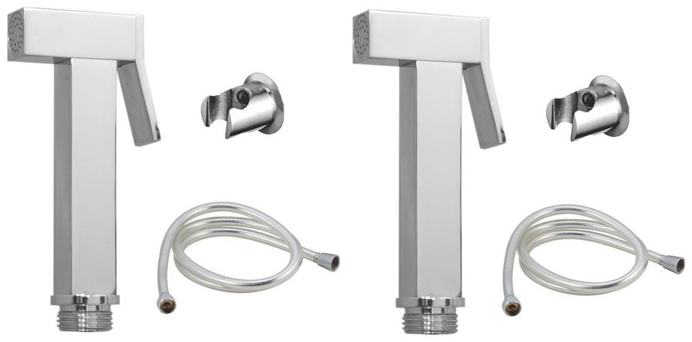 

Blays Wall Mount Brass Health Faucets ( Push Controlled )