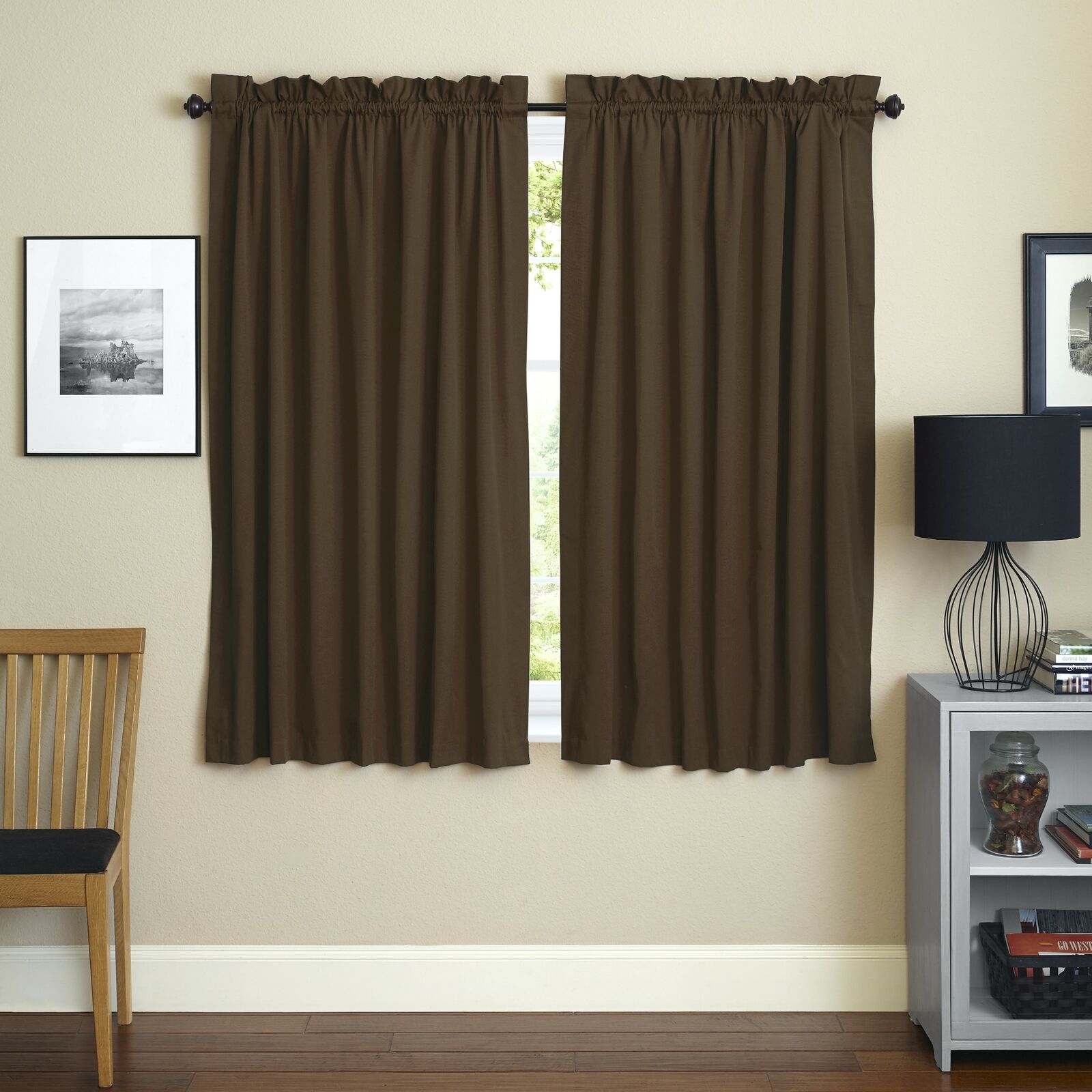 

Blazing Needles 63-inch by 52-inch Twill Curtain Panels (Set