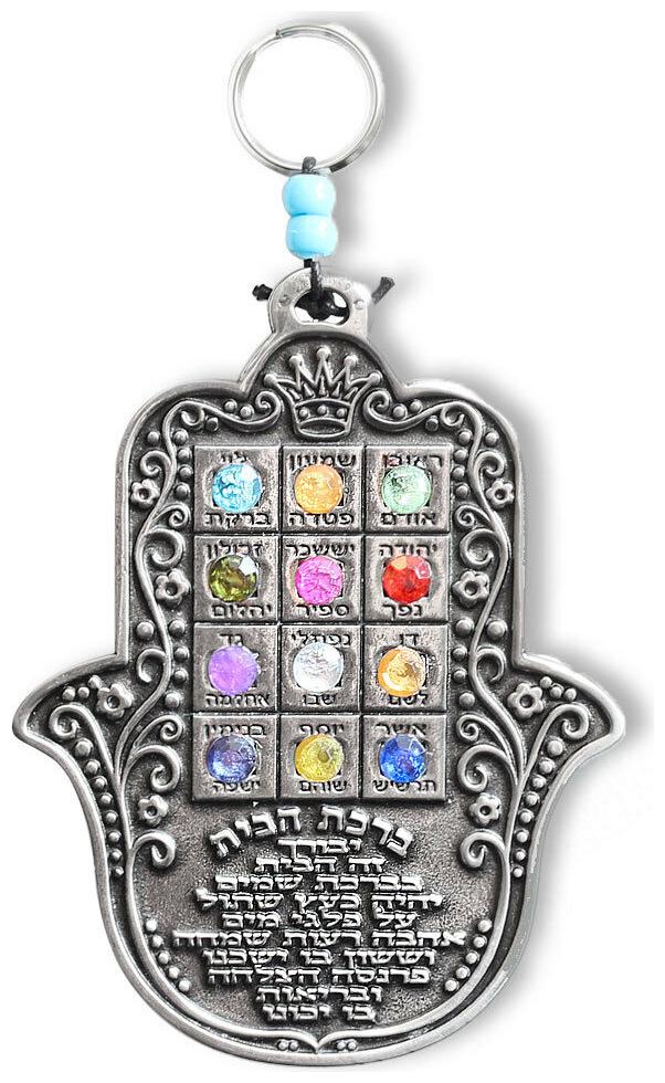 

Blessing Home Good Luck Wall Decor Hamsa - Made in Israel - English