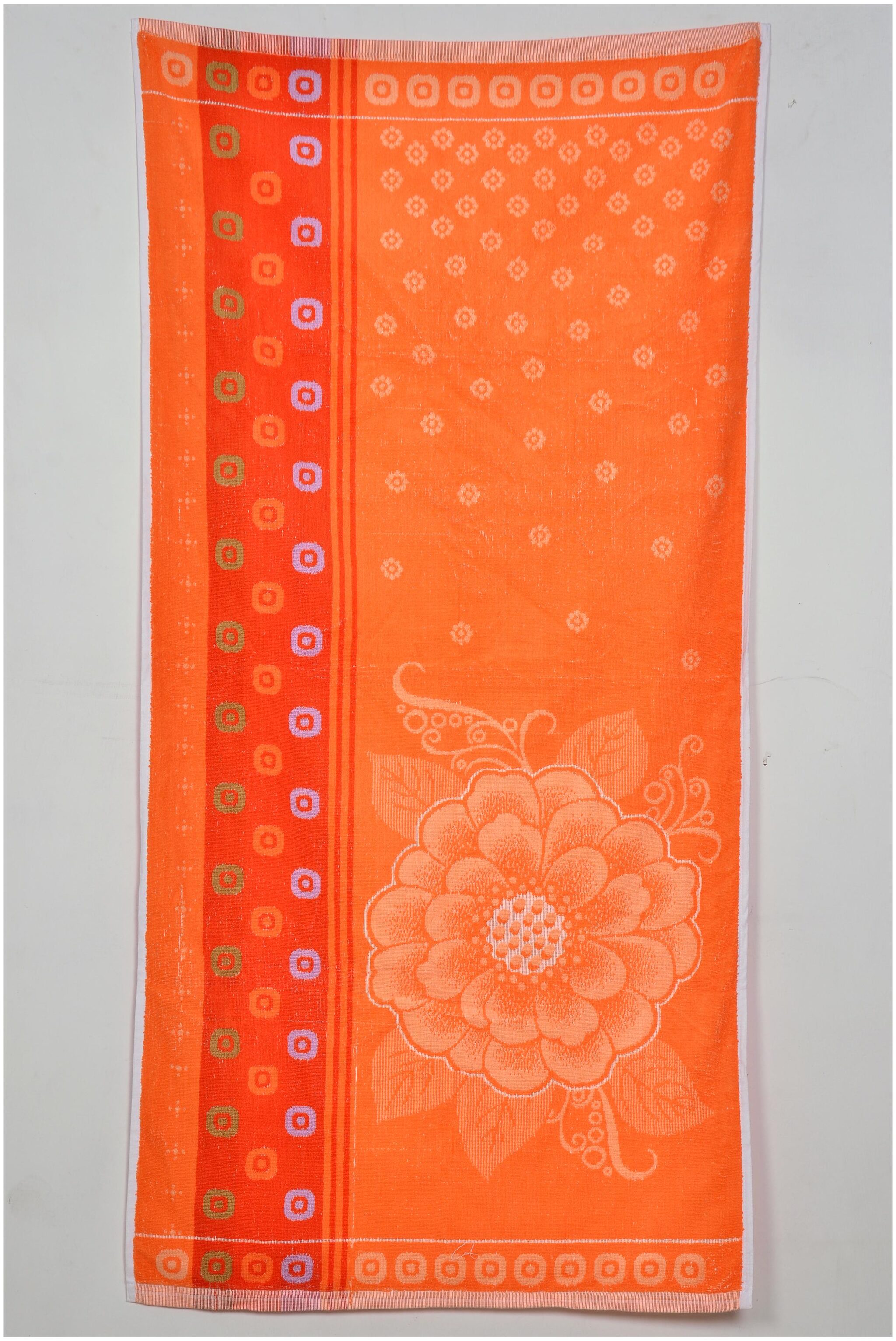 

Blissful House 400 GSM Cotton terry Bath towel ( 1 piece Orange )