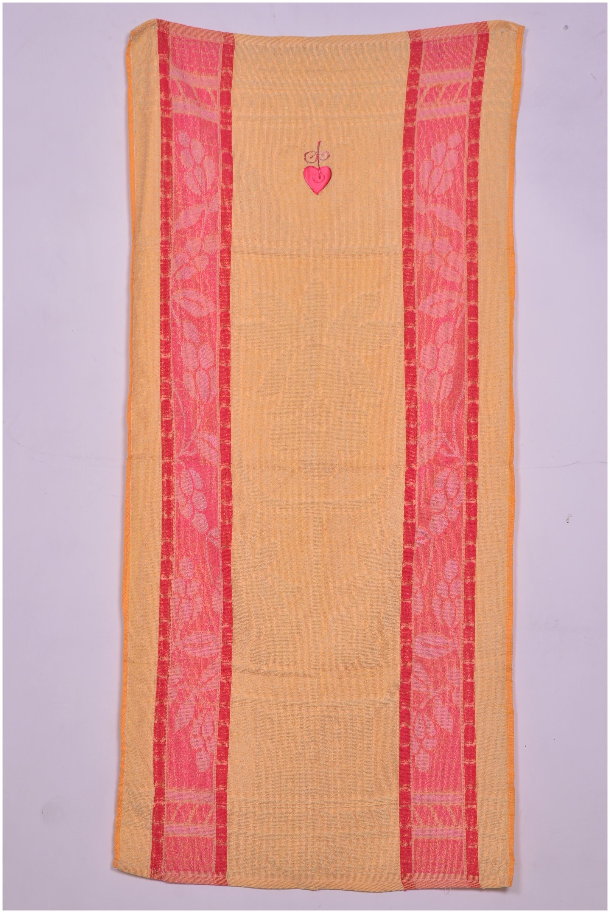 

Blissful House 320 GSM Cotton terry Bath towel ( 2 pieces Yellow Red )