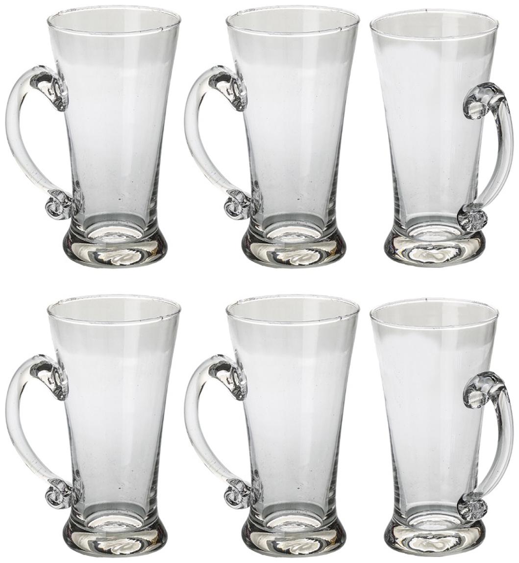 

Bloom Multipurpose Glass With Handle For Beer Milk Juice Cocktail (Set Of 6 Glasses)