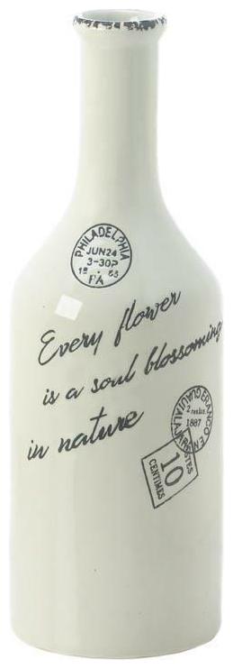

BLOSSOMING LONG NECK VASE SMALL - 14 HIGH - PORCELAIN - WHITE