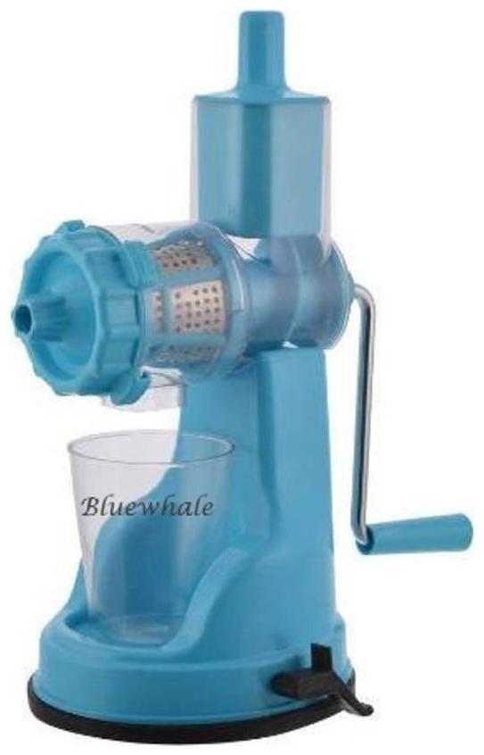 

Bluewhale New Super Delux Fruit vegitables Hand juicer With Steel Handle (Blue) Plastic Stainless Steel Hand Juicer (Blue Pack of 1)
