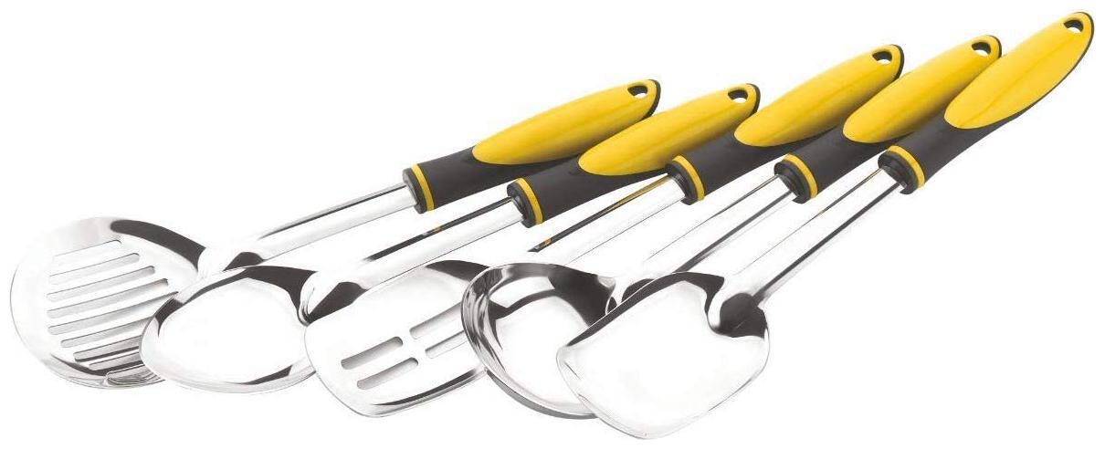 

Bluewhale New Premium Stainless Steel Cooking Set Serving Spoon Set with Ladle