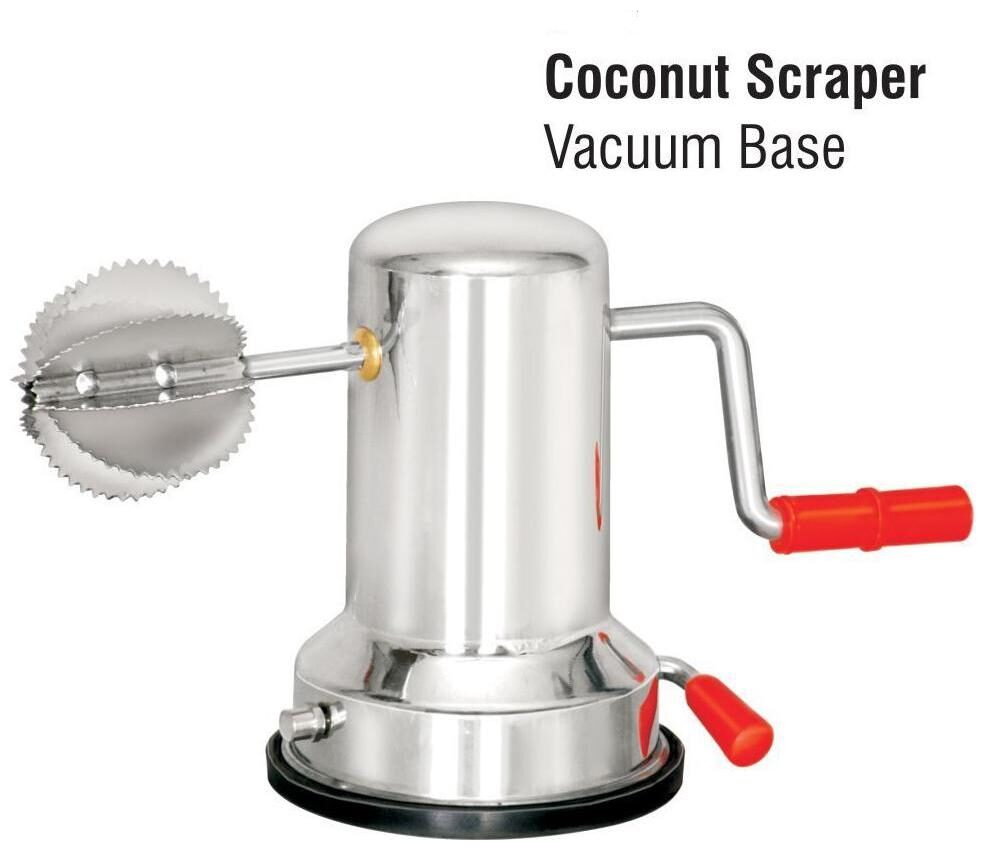 

Bluewhale New Stainless Steel Coconut Scraper with Vacuum Base Grater
