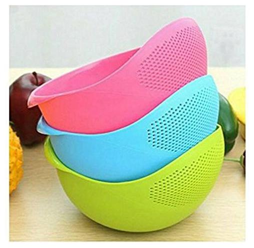 

Bluewhale New Rice Fruits Vegetable Noodles Pasta Washing Bowl and Strainer for Storing and Straining Premium