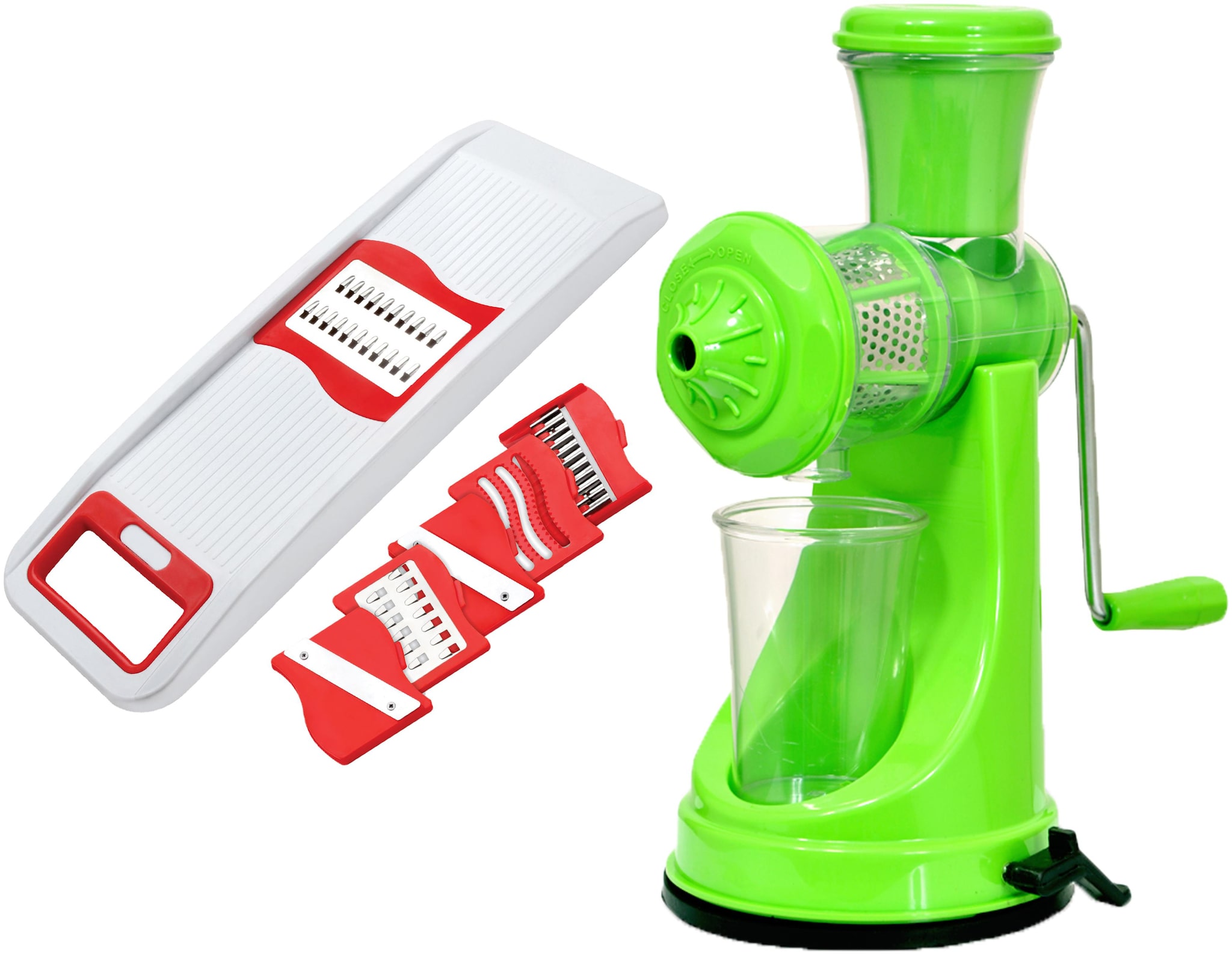 

Bluz On Plastic Red Manual juicer Set of 2