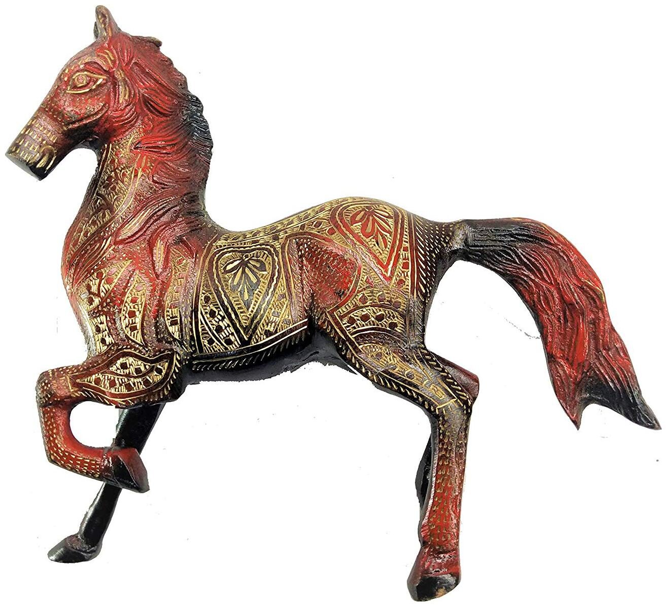 

BM Metal Works Brass Horse Showpieces Handcrafted for Home Decor