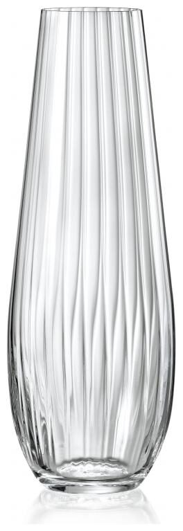 

bohemia- crystal Non - lead Crystal Vase waterfall 340 MM set of 1 pcs Transparent