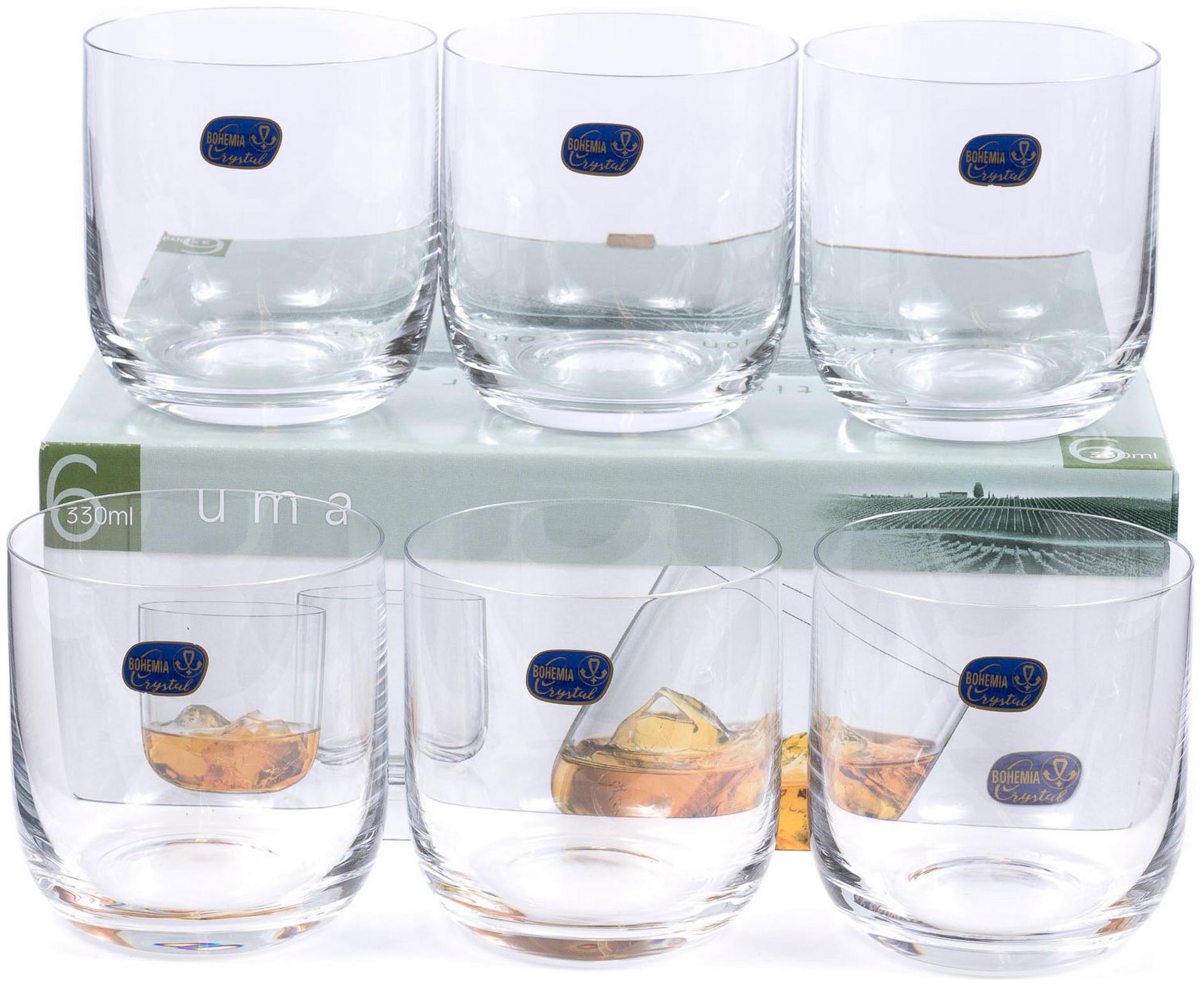 

Bohemia-crystal Uma Whiskey Drinking Glass 330ml Set of 6pcs Non-Lead Crystal Transparent
