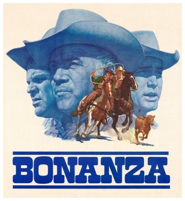 

BONANZA LOGO FRIDGE MAGNET LARGE 4 X 3 5 MICHAEL LANDON FREE SHIPPING