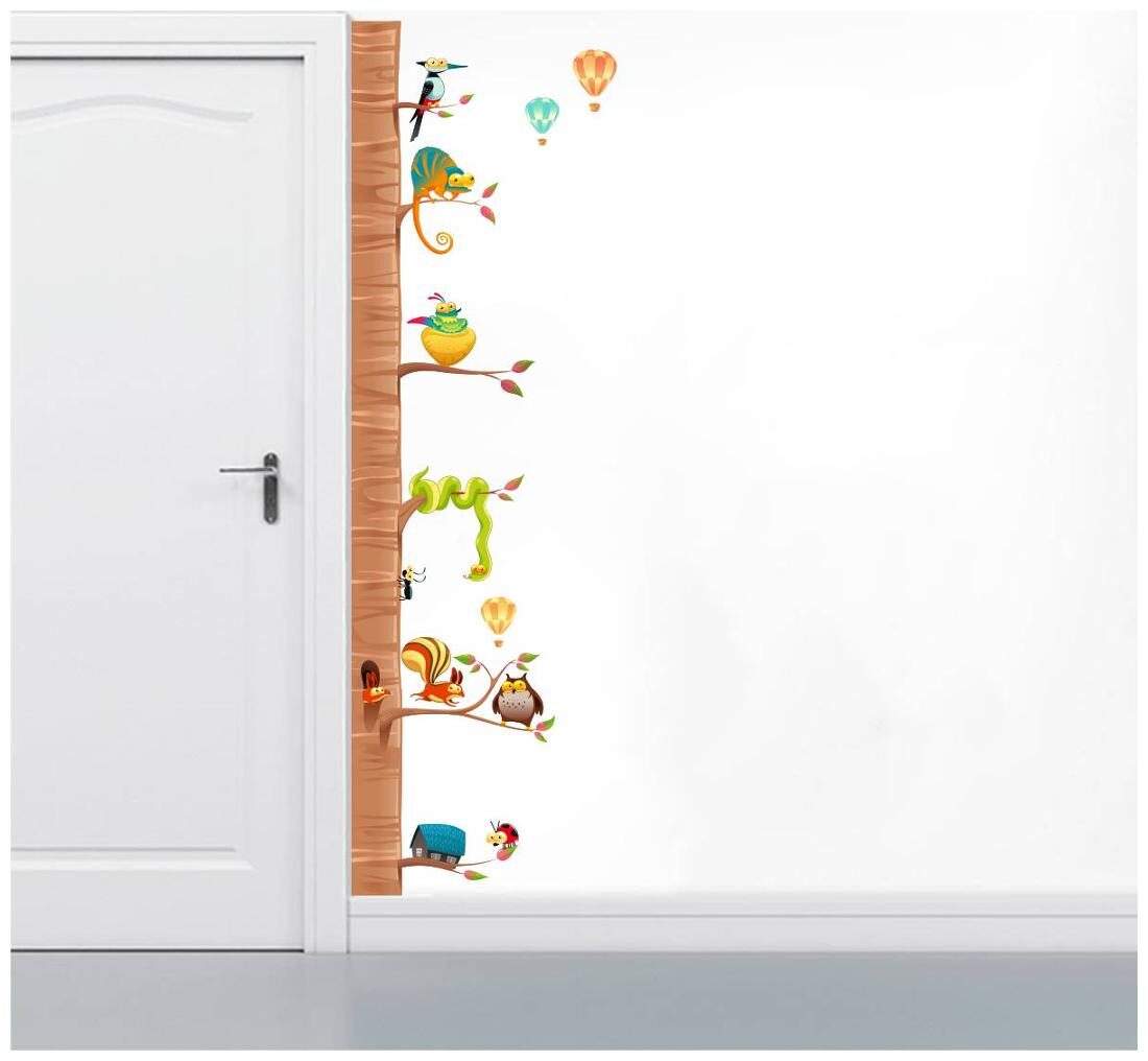 

Rawpockets Wall Stickers Border Decorative Tree with Animals