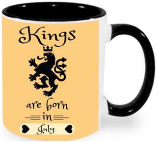 Born in July Ceramic Coffee Mug by AshvahTM - MUG920-BLK