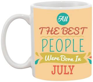 Born in July Ceramic Coffee Mug by AshvahTM - MUG909