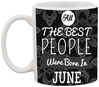Born in June Ceramic Coffee Mug by AshvahTM - MUG821