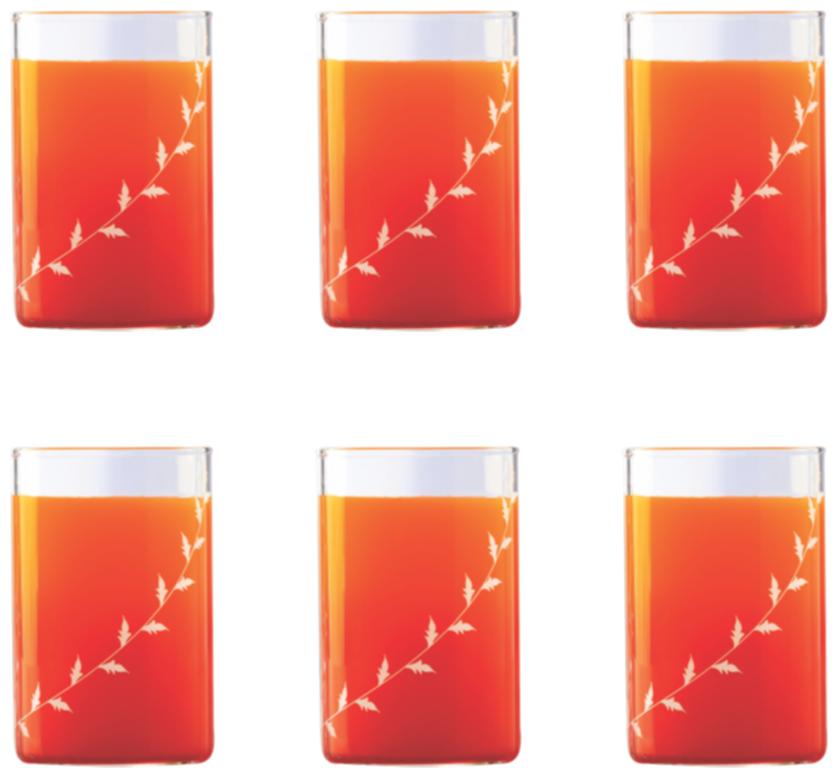 

Borosil Vision White Krip Large Glass 350ml (Set of 6)