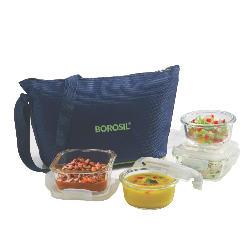 

Borosil Lunch Box Borosil S 4 Round -Daisy