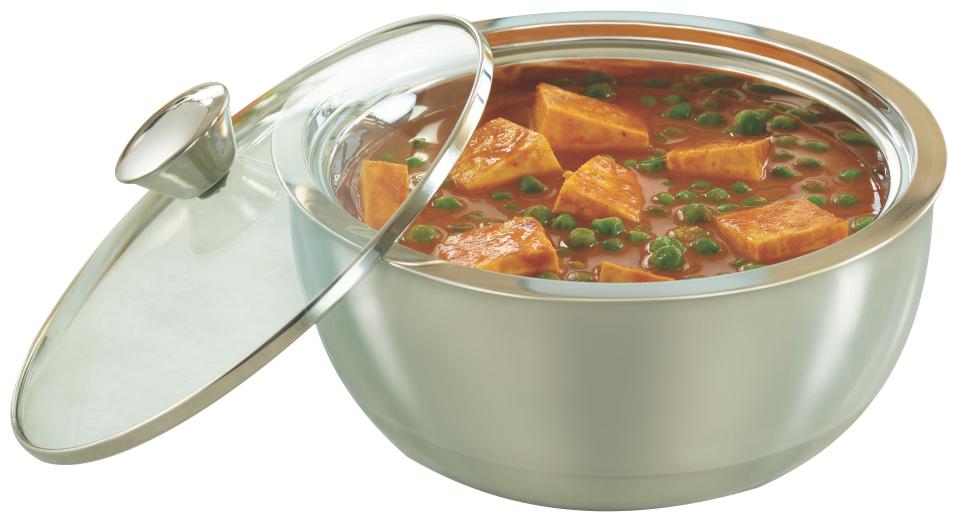 

Borosil Stainless Steel Insulated Curry Server 2 7 litres Silver