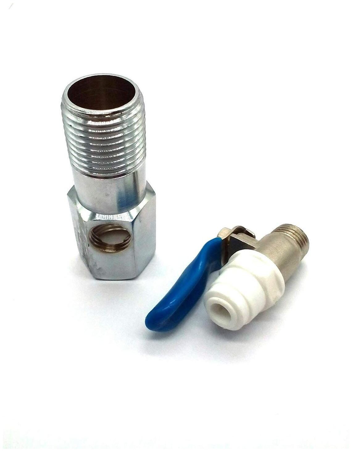 

BORYS Inlet Coupling(D V Set) Valve Connector Ro Uv Water Filter Purifier 3 8 Inch For Big Size Pipe