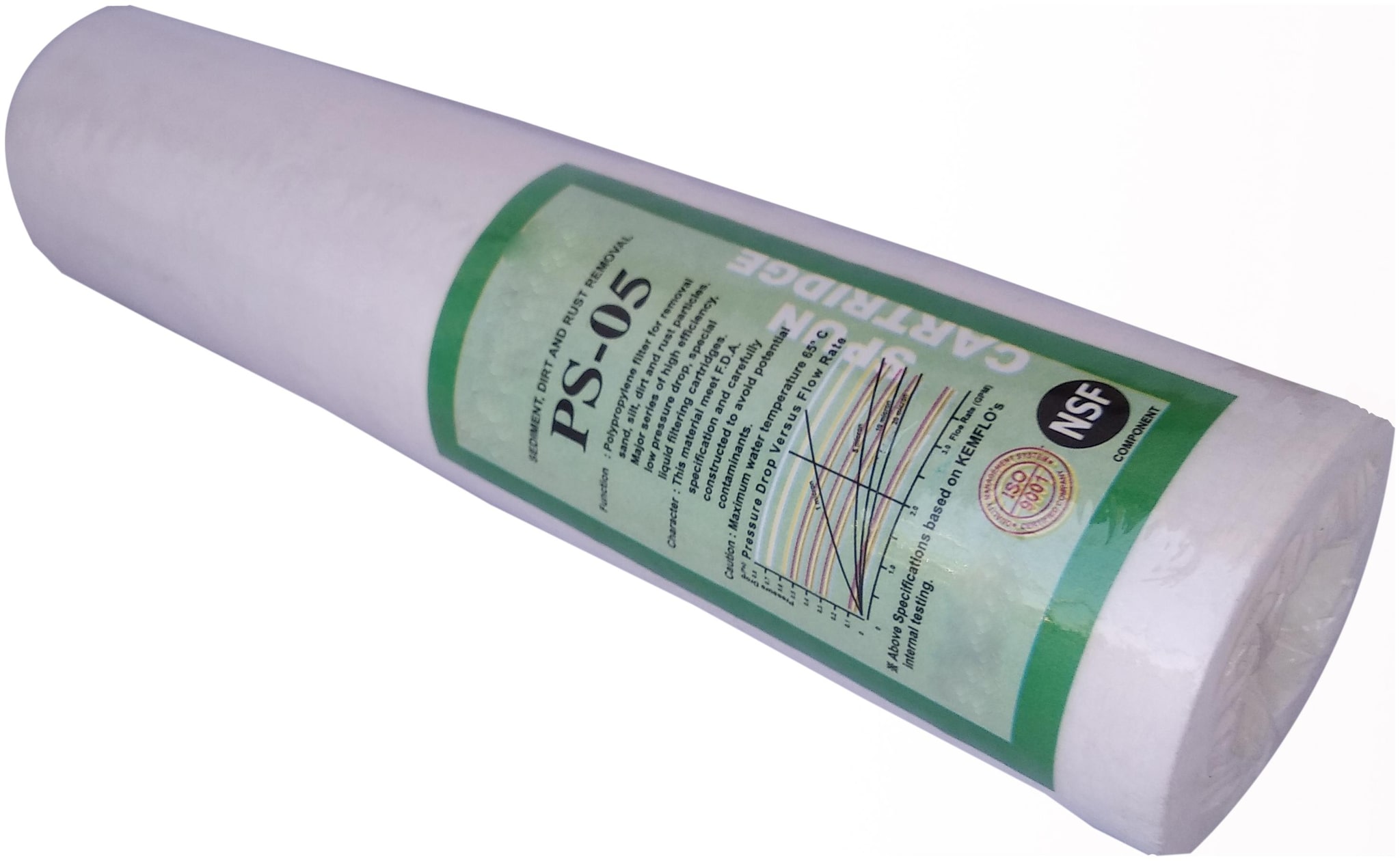 

Borys Kemflo Purerite 5 Micron Spun Prefilter Candle For Ro Uv Water Purifiers (1Pcs)